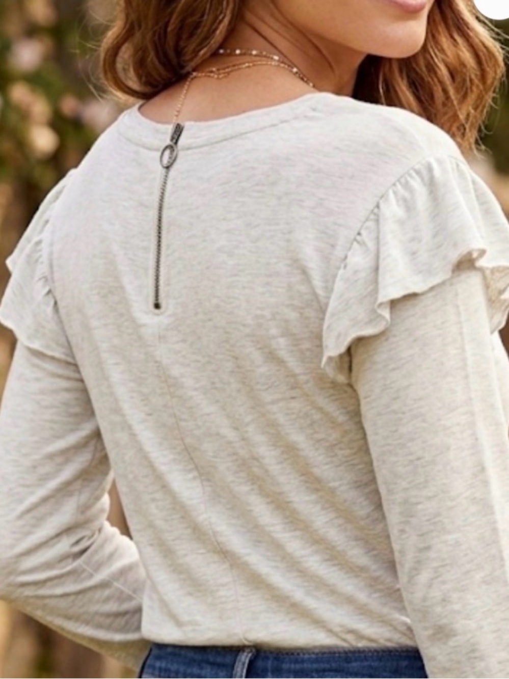 Matilda Jane Soft Ruffle Long-Sleeve Tee -XL - Picture 2 of 6